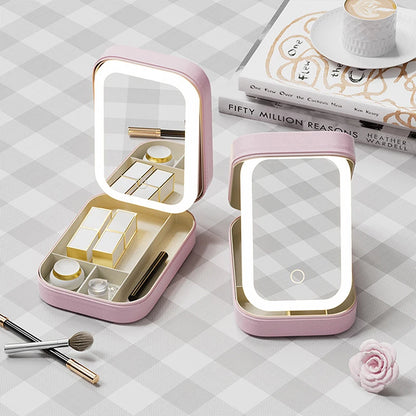 Rechargeable Portable LED Makeup Mirror