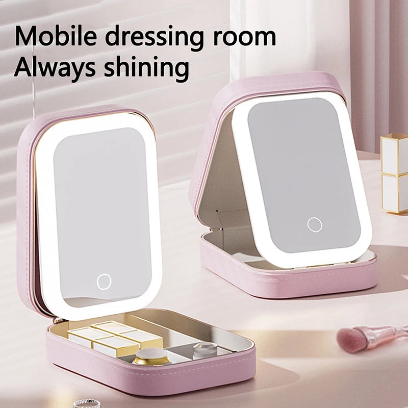 Rechargeable Portable LED Makeup Mirror