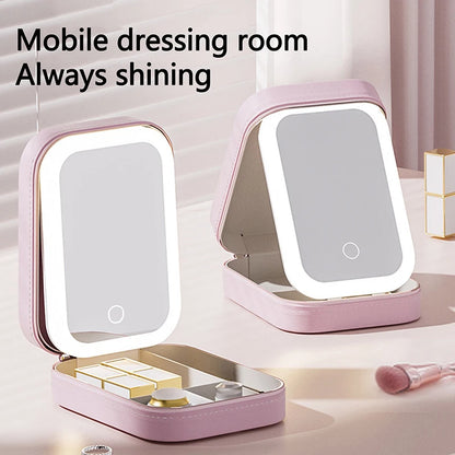 Rechargeable Portable LED Makeup Mirror