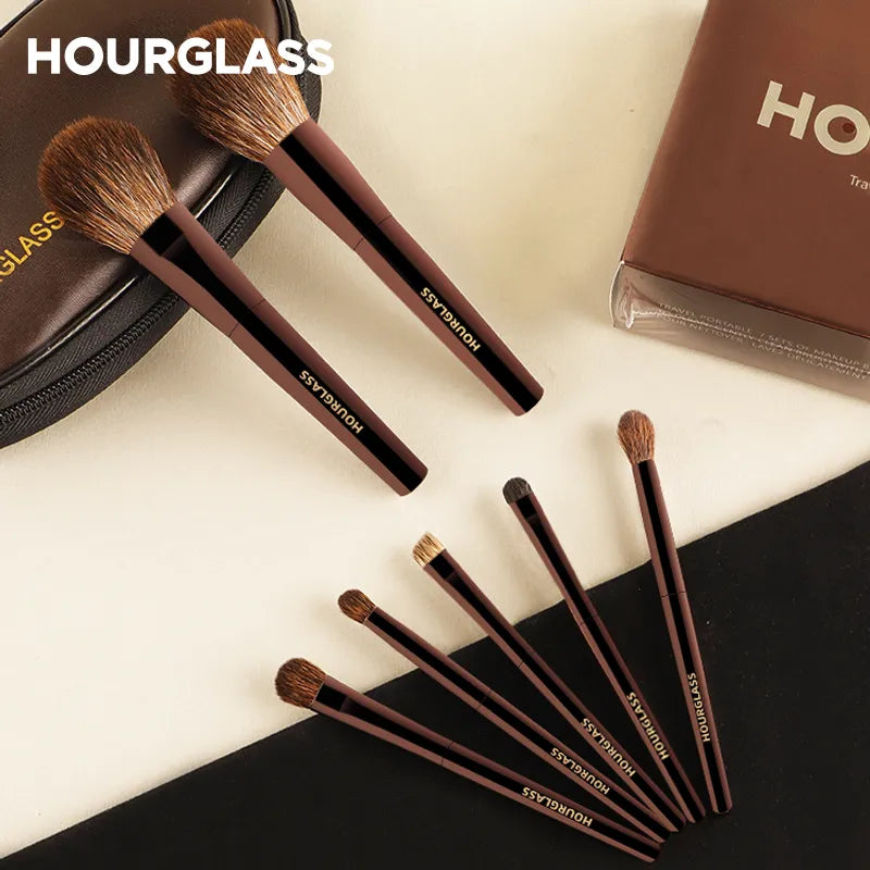 Hourglass Makeup Pinsel Reiseset, 7-teilig,