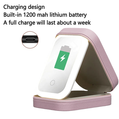 Rechargeable Portable LED Makeup Mirror