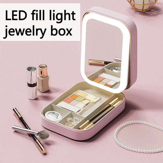 Rechargeable Portable LED Makeup Mirror