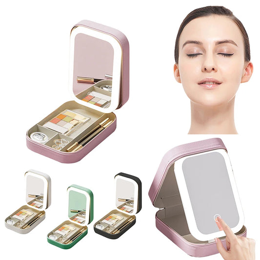 Rechargeable Portable LED Makeup Mirror