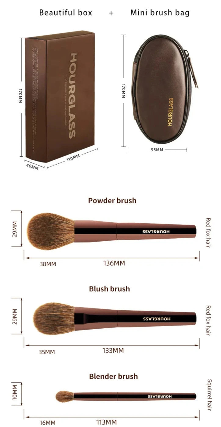 Hourglass Makeup Brush Travel Set